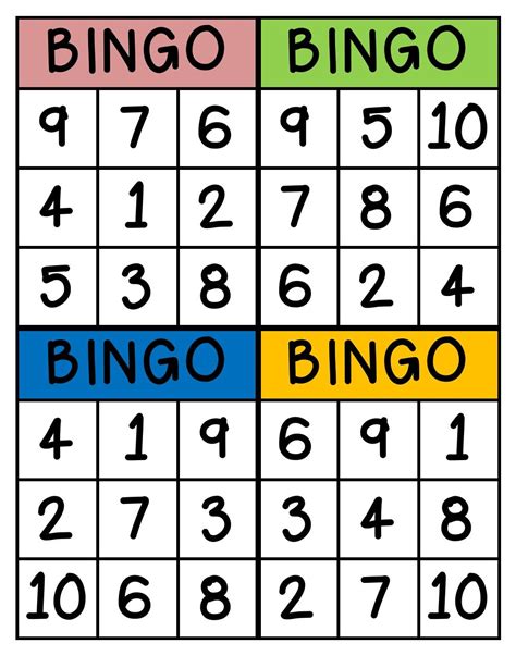 jogo do bingo para crianças